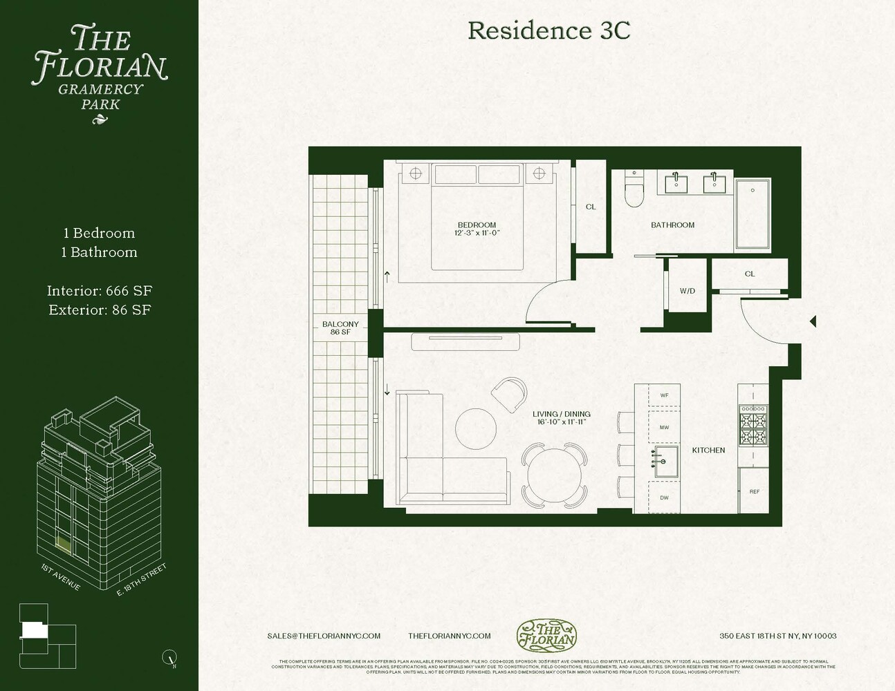 350 East 18th Street 3C Gramercy Park New York NY 10003