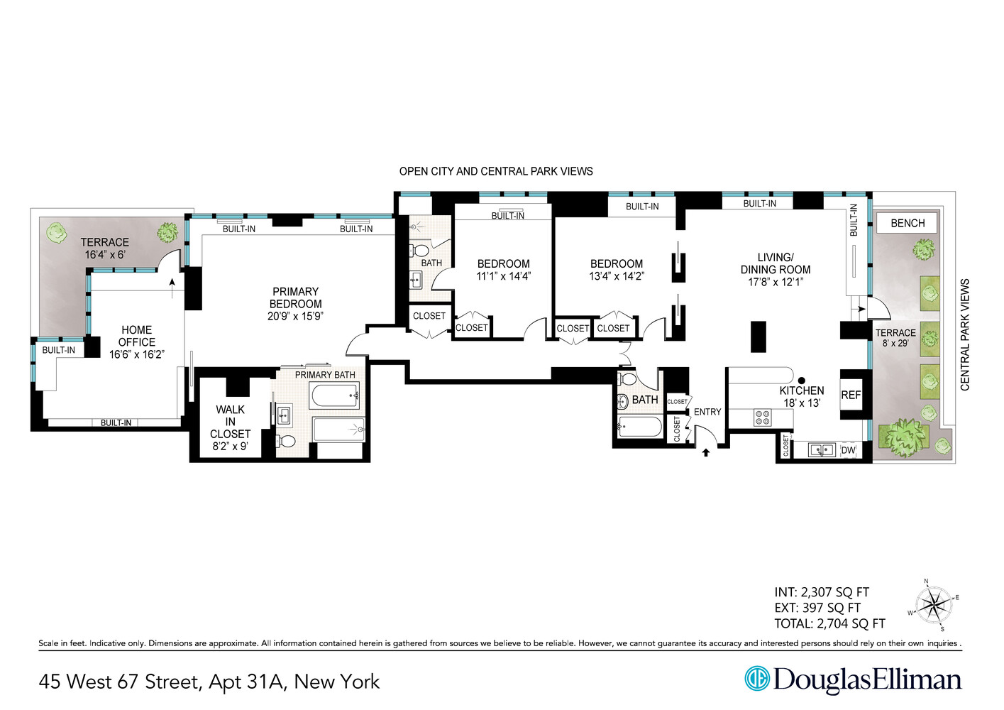 45 West 67th Street 31A Lincoln Square New York NY 10023