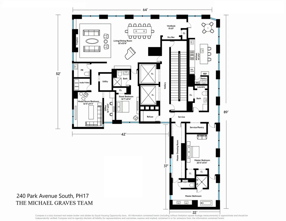 240 Park Avenue South PH17 Flatiron District New York NY 10003
