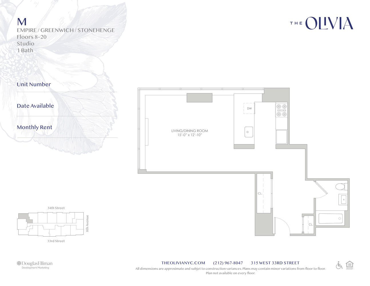 315 West 33rd Street 8M Chelsea New York NY 10001