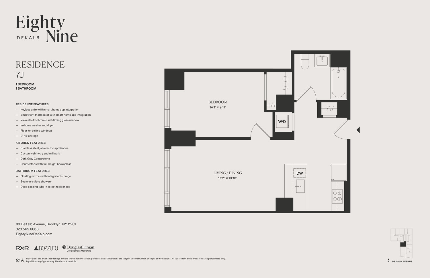 89 De Kalb Avenue 7J Fort Greene Brooklyn NY 11201