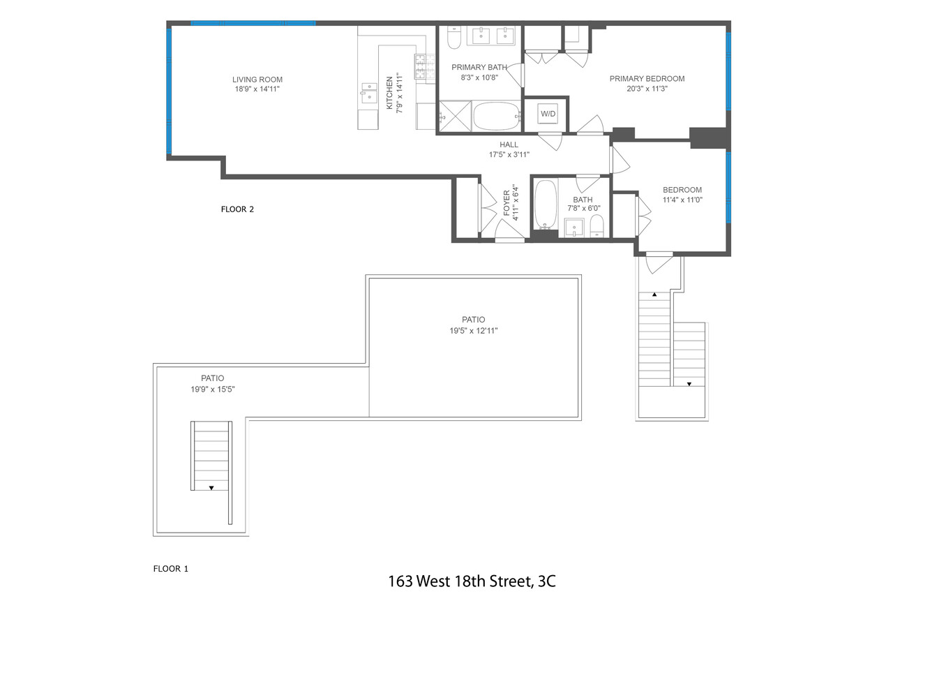 163-165 West 18th Street 3C Chelsea New York NY 10011