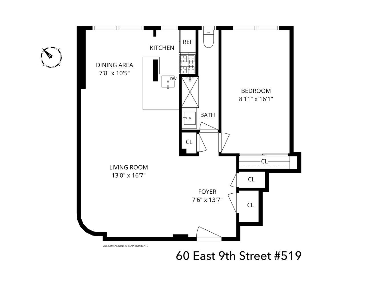 60 East 9th Street 519 Greenwich Village New York NY 10003