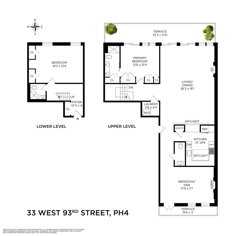 33 West 93rd Street PH4P Upper West Side New York NY 10025