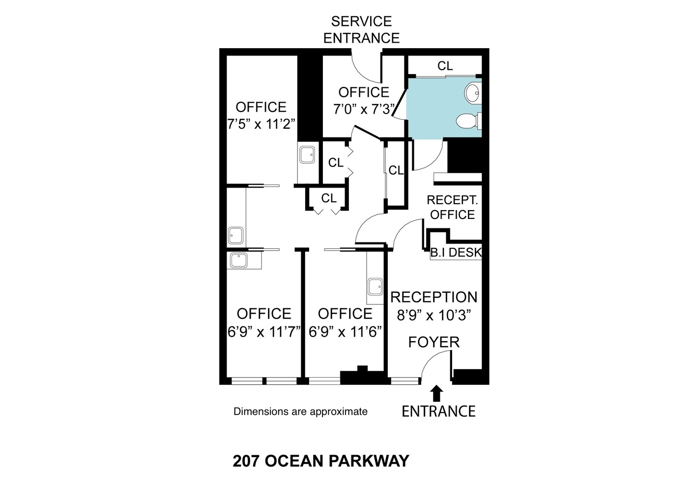 207 Ocean Parkway 1J Kensington Brooklyn NY 11218