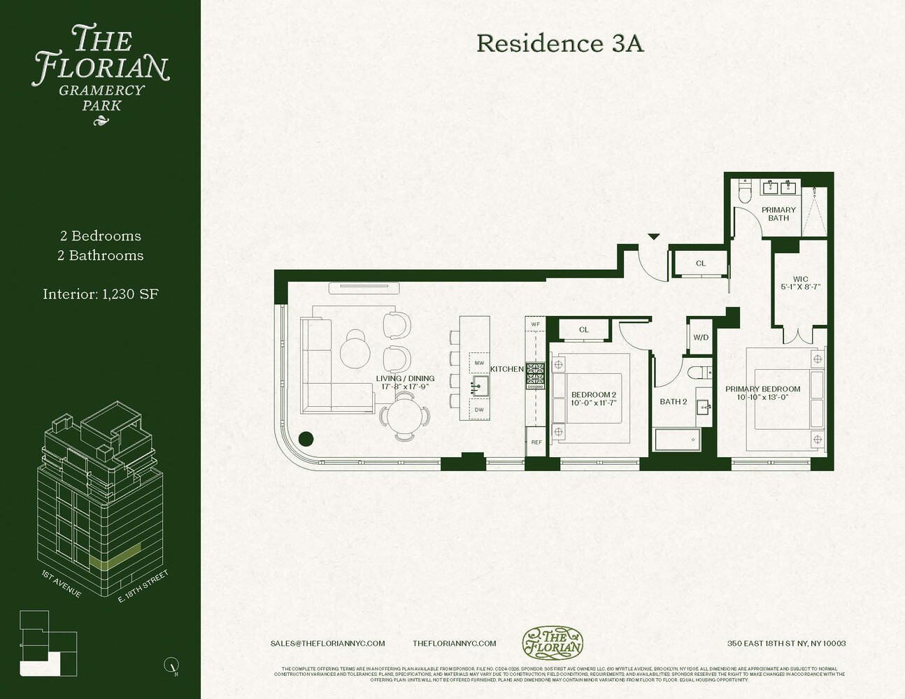 350 East 18th Street 3A Gramercy Park New York NY 10003