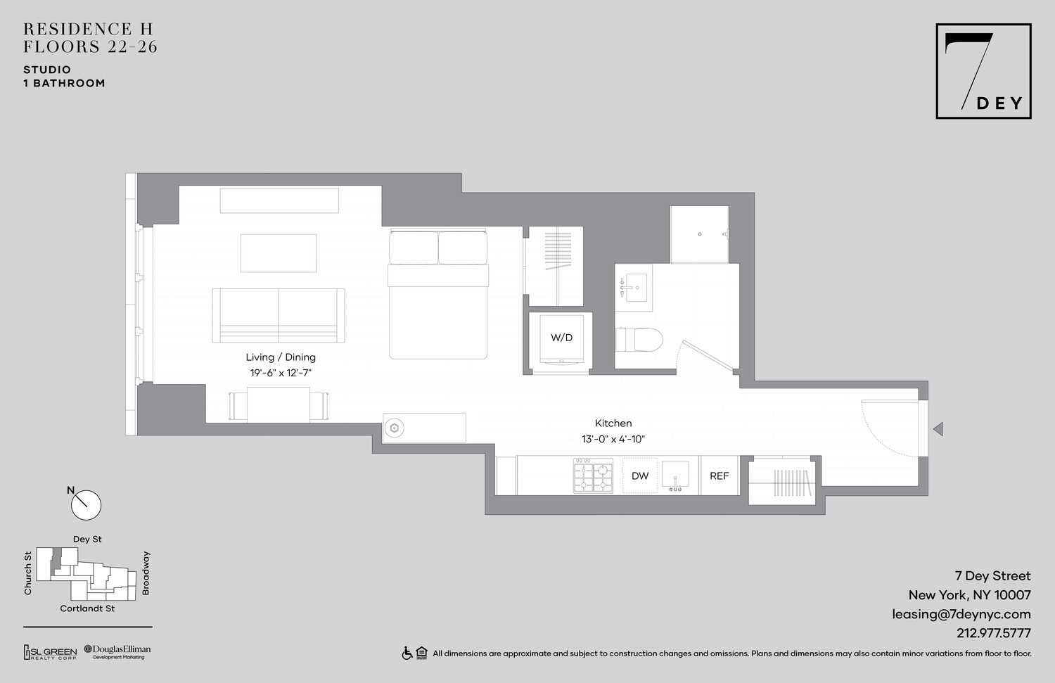 7 Dey Street 22H Financial District New York NY 10007