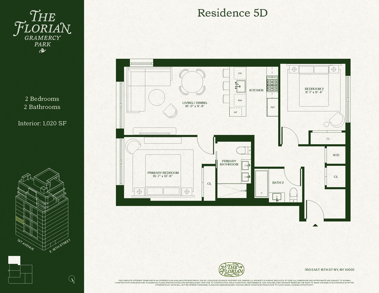 350 East 18th Street 5D Gramercy Park New York NY 10003