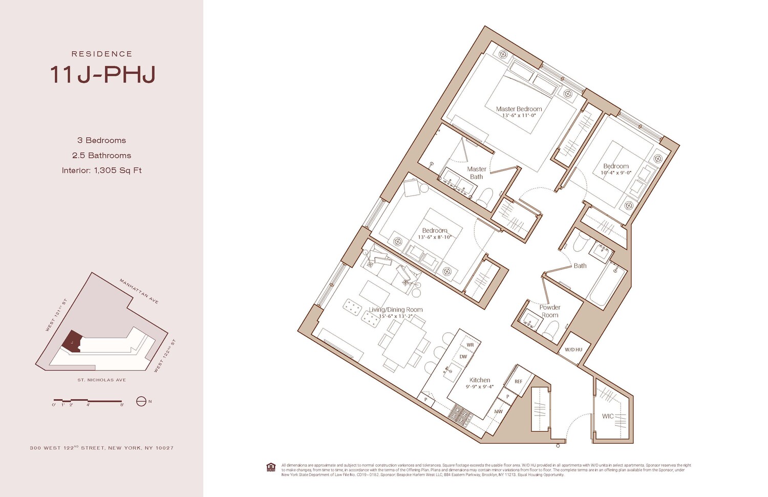 300 West 122nd Street 14J West Harlem New York NY 10027