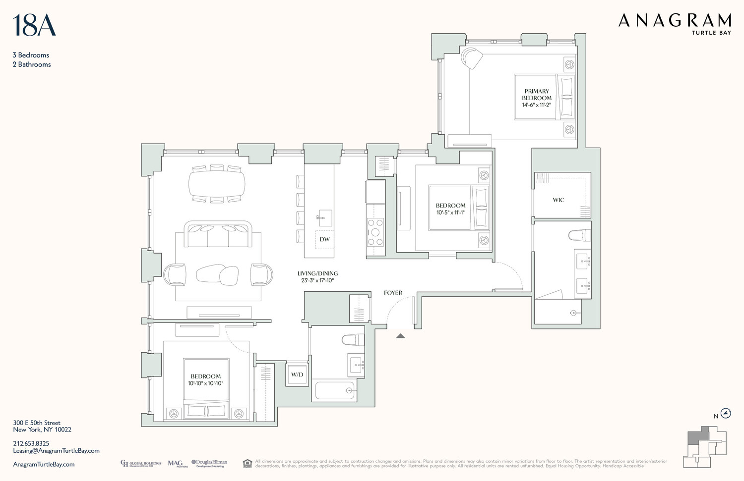 300 East 50th Street 18A Turtle Bay New York NY 10022