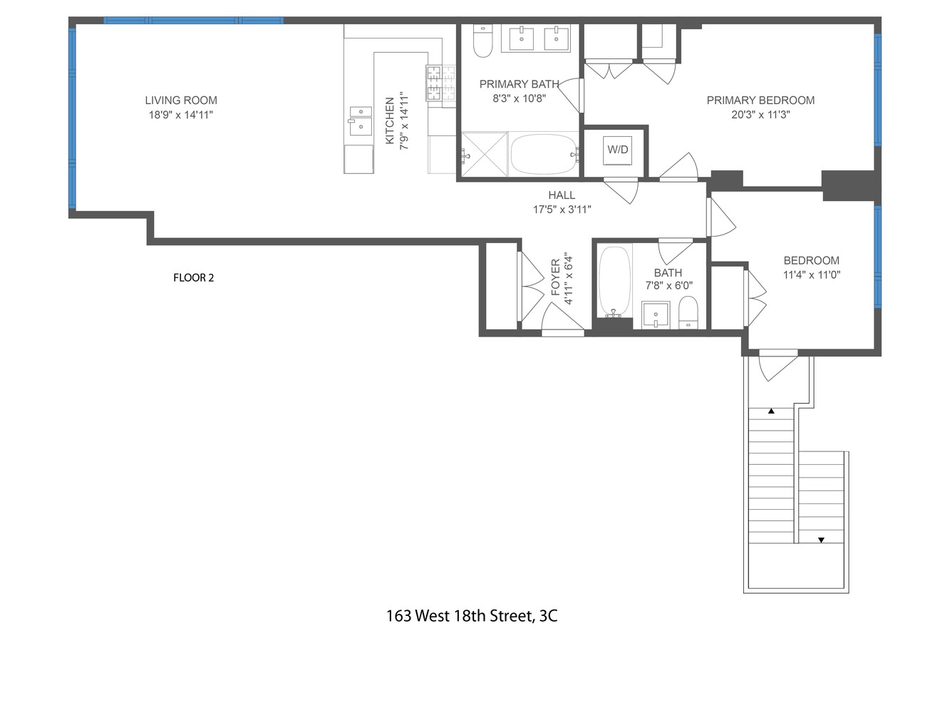 163-165 West 18th Street 3C Chelsea New York NY 10011