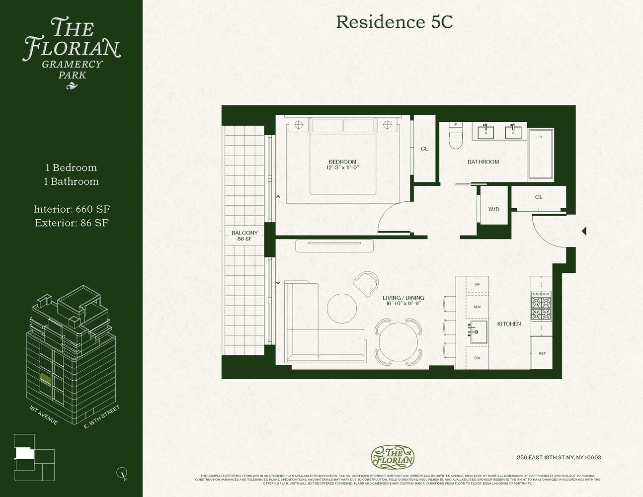 350 East 18th Street 5C Gramercy Park New York NY 10003