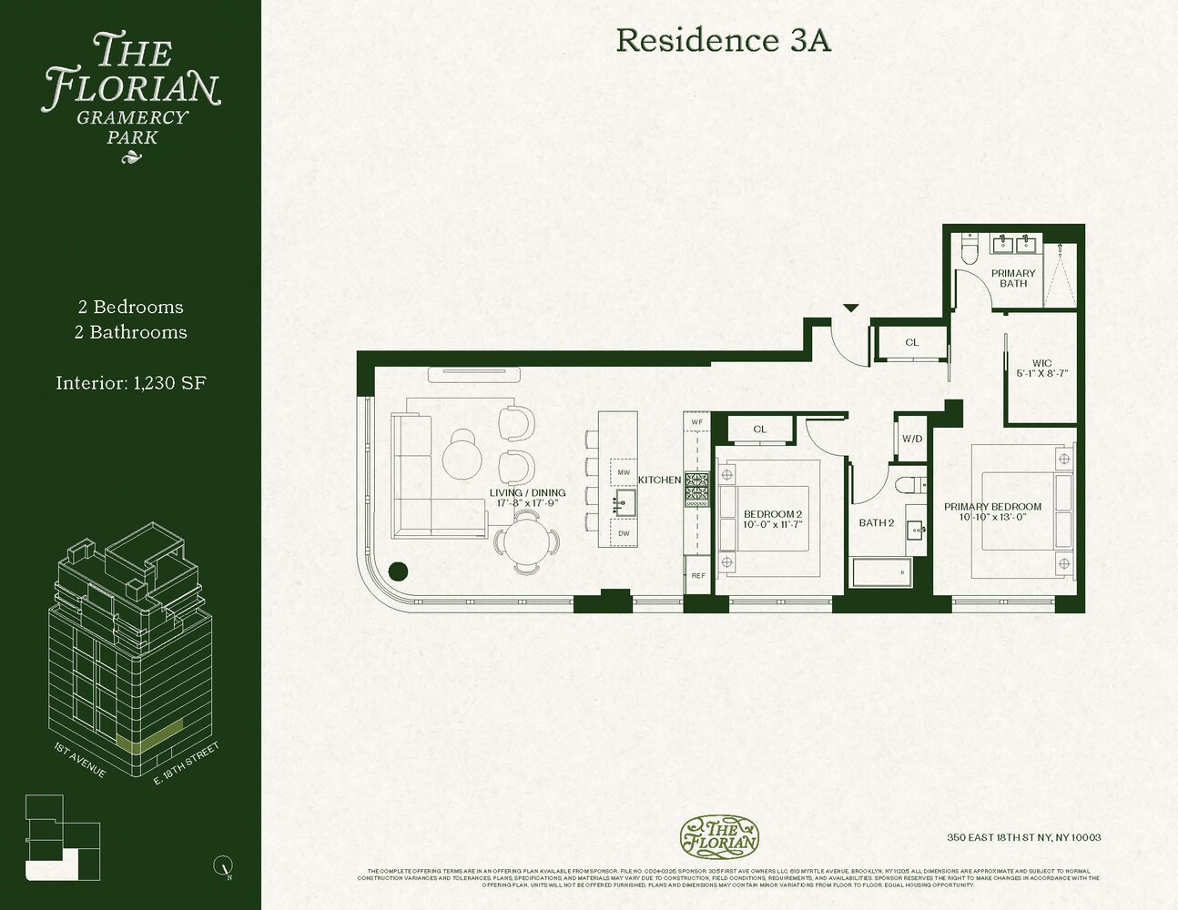 350 East 18th Street 3A Gramercy Park New York NY 10003
