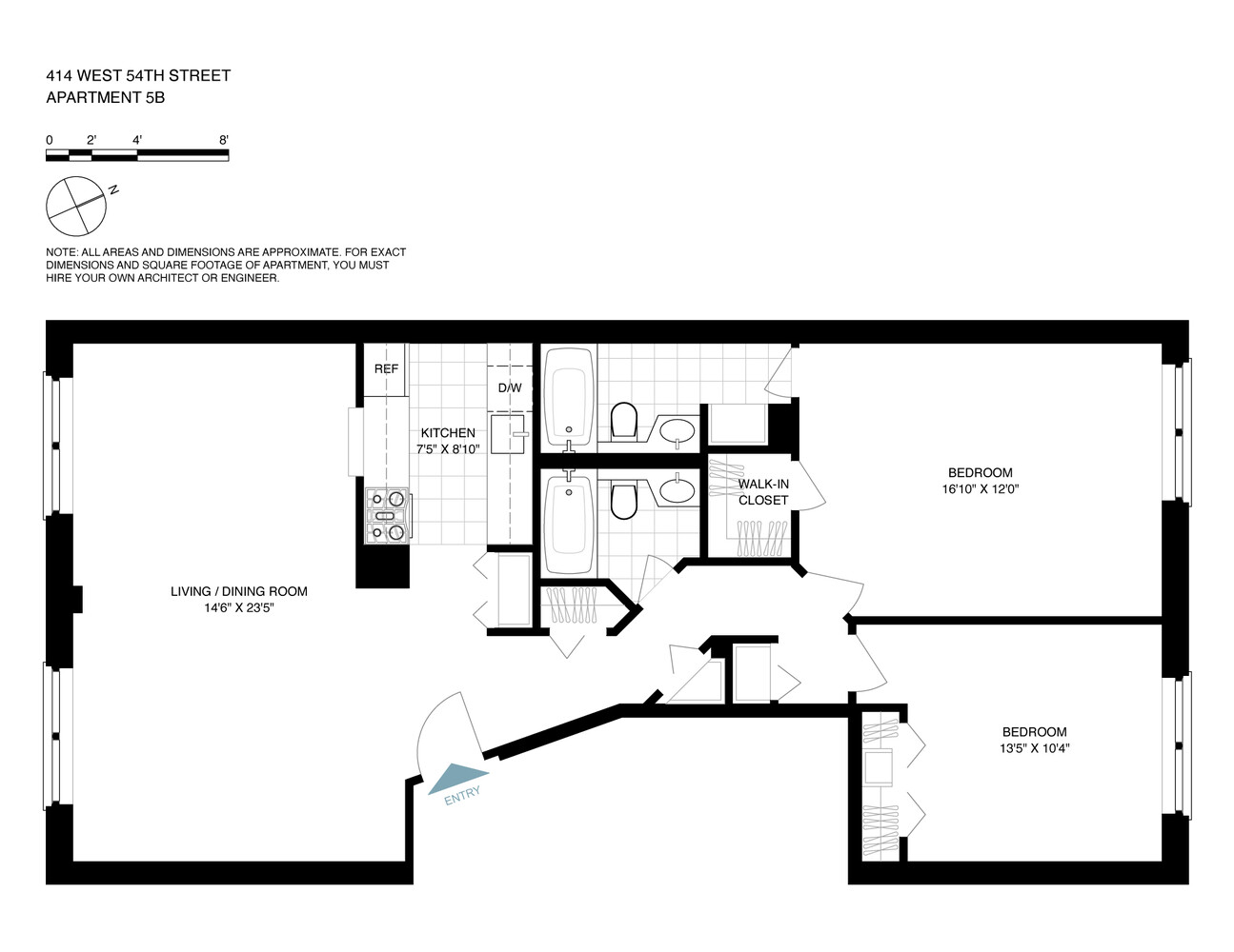 414 West 54th Street 5B Clinton New York NY 10019